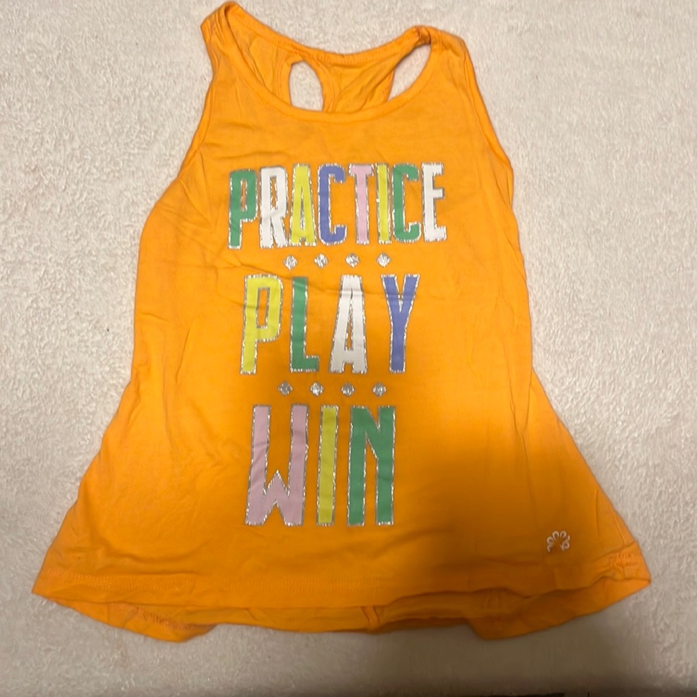 Orange tank sleeveless - long